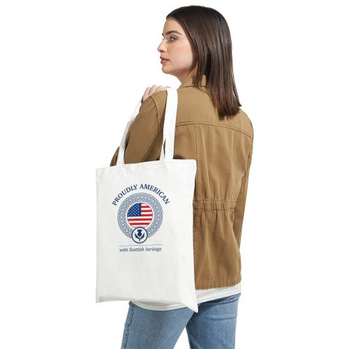 American with Scottish Heritage Tote Bag