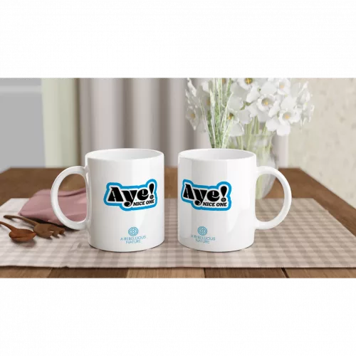 Aye! White Mug
