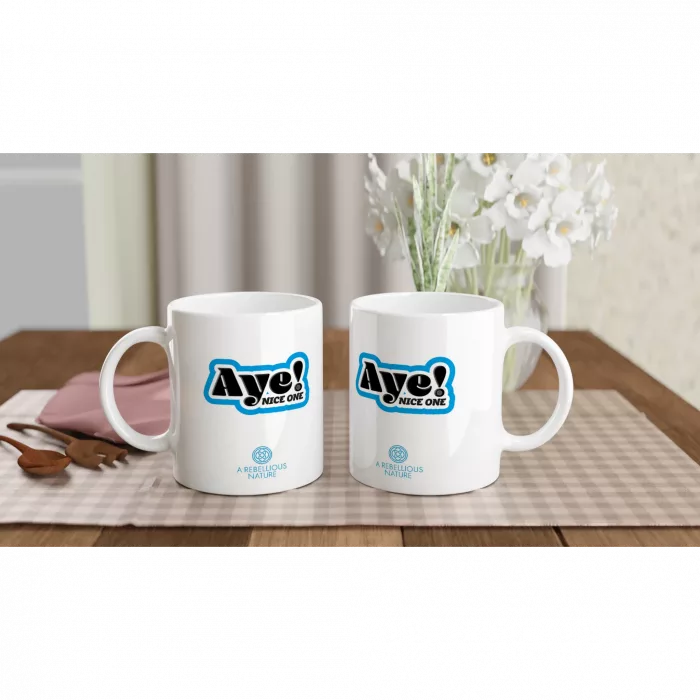 Aye! White Mug