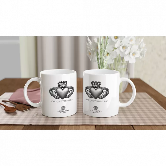 Claddagh White Mug