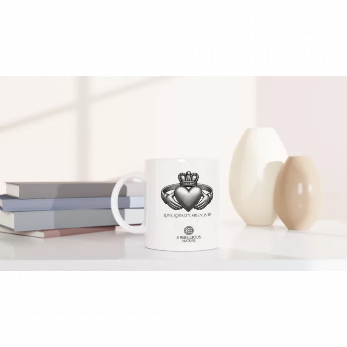 Claddagh White Mug