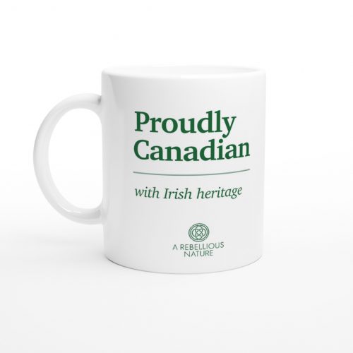 Canadian with Irish Heritage White Mug