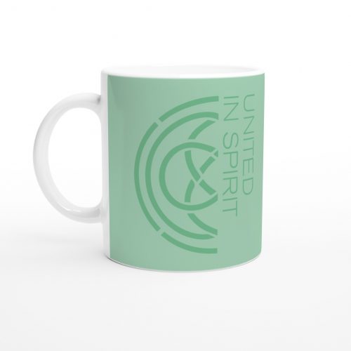 United In Spirit Light Green Mug