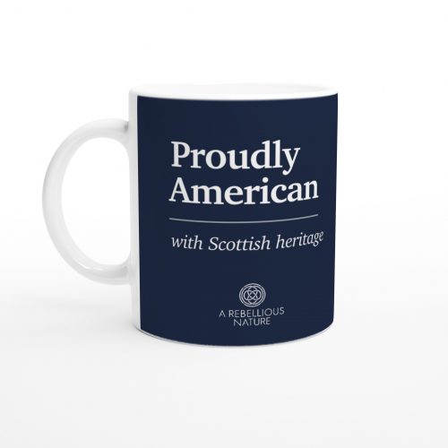 American with Scottish Heritage Blue Mug