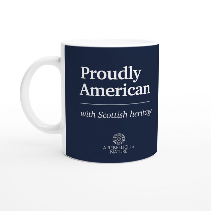 American with Scottish Heritage Blue Mug