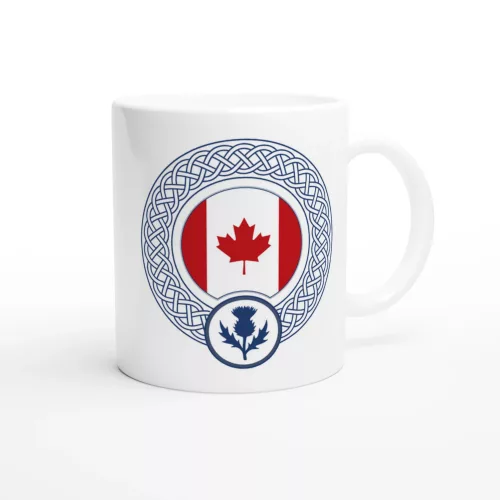 Canadian with Scottish Heritage White Mug