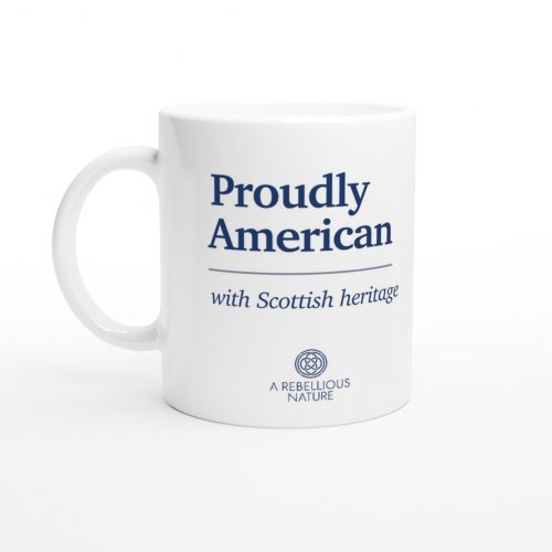 American with Scottish Heritage White Mug