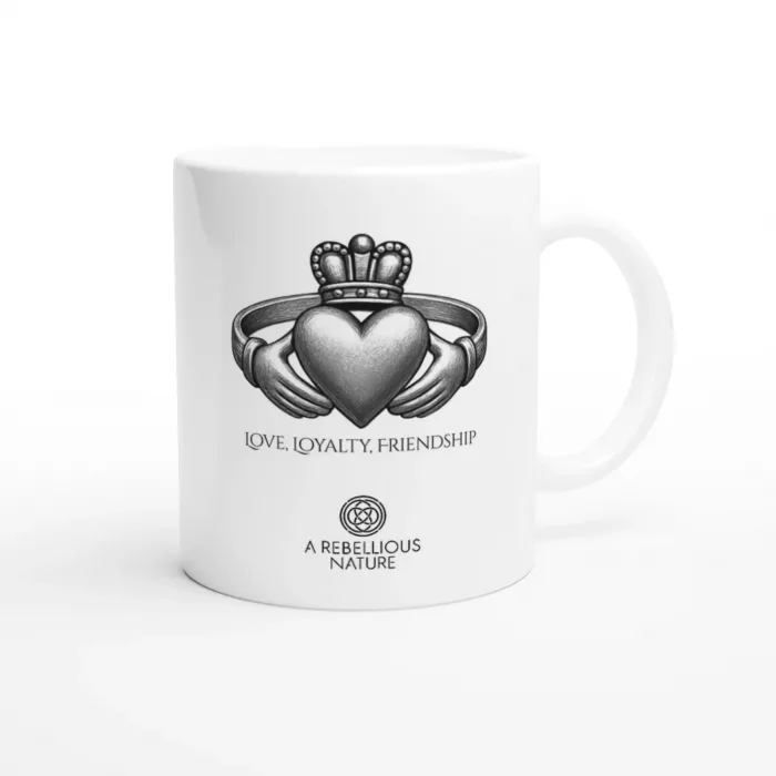 Claddagh White Mug
