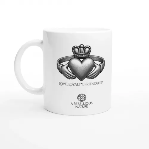 Claddagh White Mug