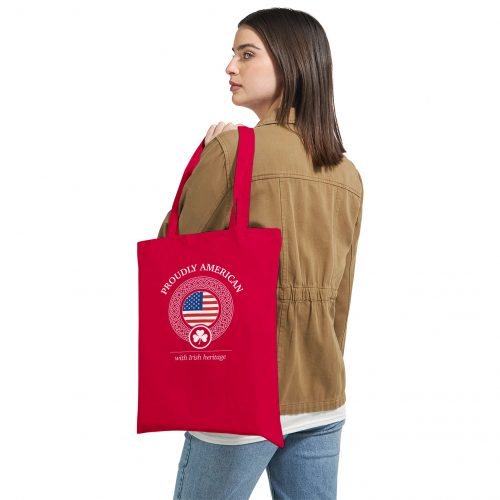 American with Irish Heritage Tote Bag